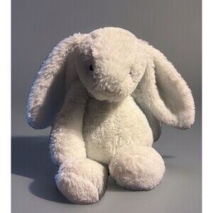 Jellcat Bashful Luxe Bunny Luna Medium White Plush Soft Stuffed Rabbit *read*